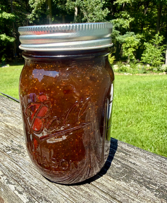 Organic Homegrown Low Sugar Fig Jam Eastwoods Organics 16 oz
